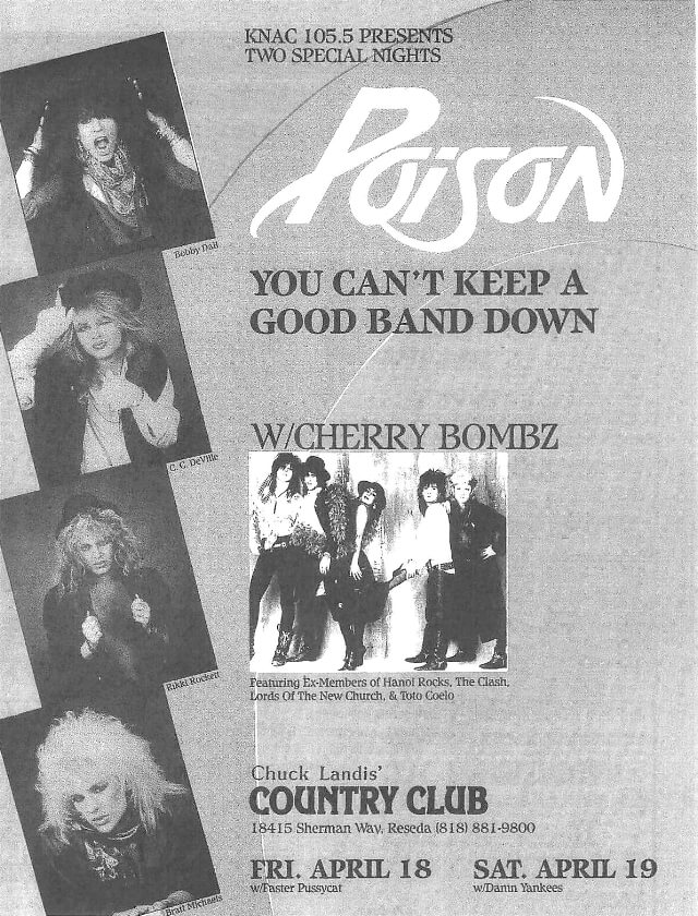 POISON TOURDATES 1986